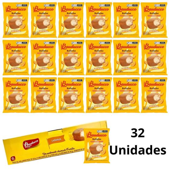 Imagem de Kit Bolo Bolinho Bauducco Sabor Laranja Ou Duplo Chocolate Caixa Display Para Hotel Pousada