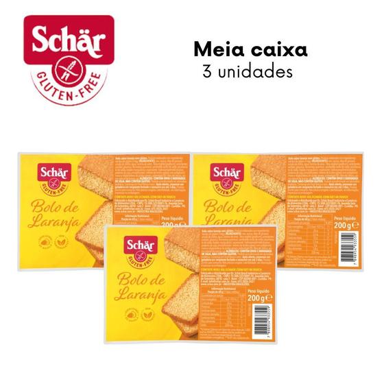 Imagem de KIT Bolo de laranja Dr. Schar 200g - Caixa com 3 unidades