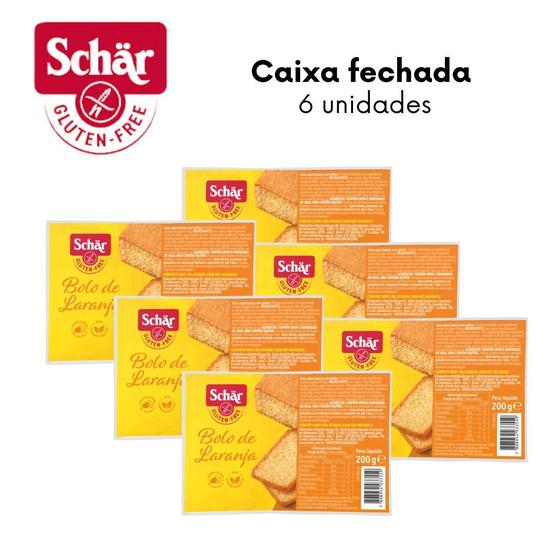 Imagem de KIT Bolo de laranja Dr. Schar 200g - Caixa com 6 unidades