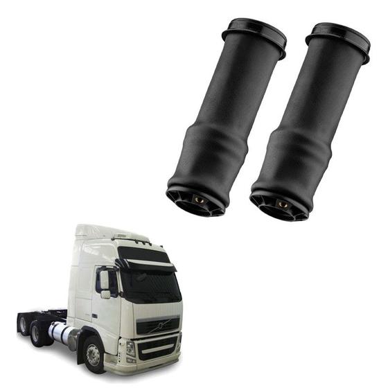 Imagem de Kit Bolsa Ar Cabine Volvo Fh 2013 2014 Traseira Haste 20mm