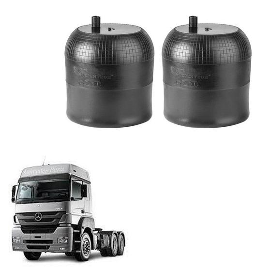 Imagem de Kit Bolsa Ar Eixo Tração Mb Axor Actros Até 2010 Sem Base