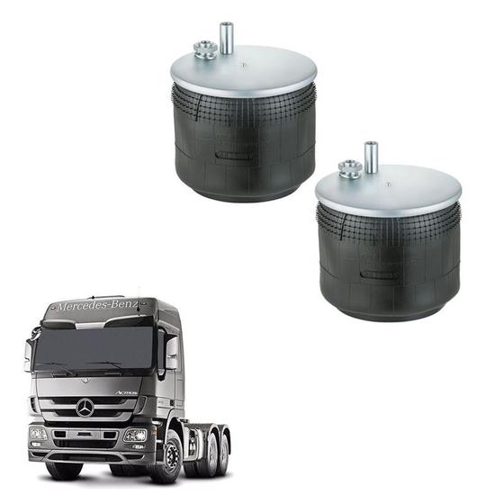 Imagem de Kit Bolsa Ar Suspensao Eixo Mb Axor Actros 2015 Sem Base C/S