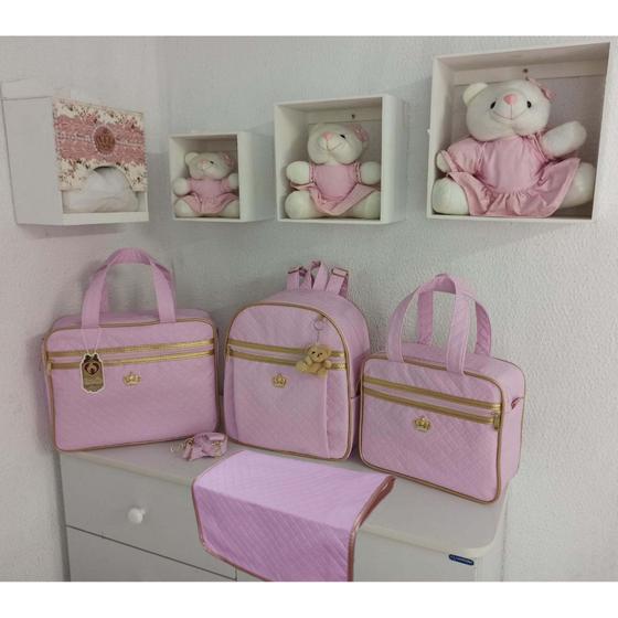 Kit Bolsa Bebê Saída Maternidade Com Mochila Menina/menino Menor preço em Kit Bolsa Bebê Saída Maternidade Com Mochila Menina/menino