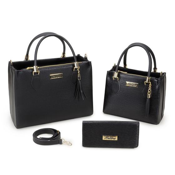 Imagem de Kit Bolsa Handbag Pequena Haldrys com Handbag Media Alça Transversal e Carteira