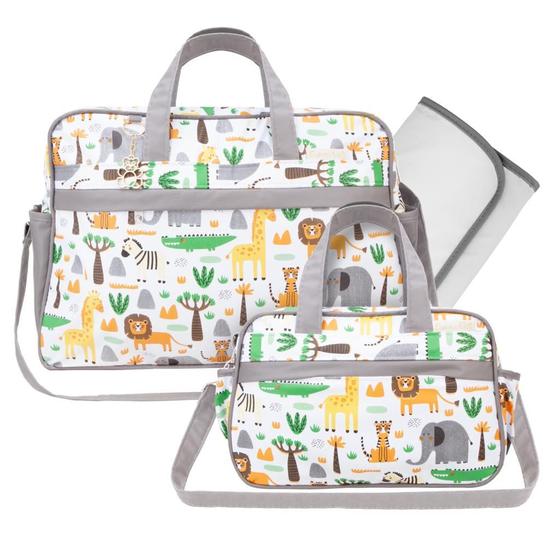 Imagem de Kit Bolsa Maternidade Baby Jungle Animais Safari