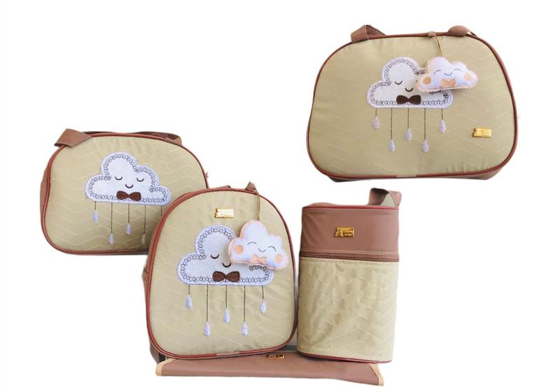 Kit Bolsa Maternidade Nuvem Chuva de Benção Menor preço em Kit Bolsa Maternidade Nuvem Chuva de Benção