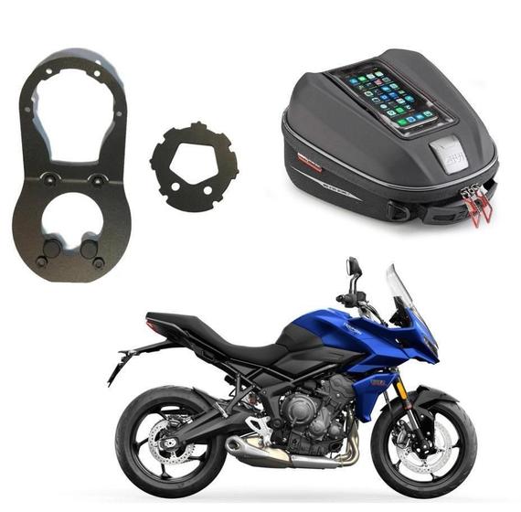 Imagem de Kit Bolsa Tanque Givi St611 +Bocal Givi Bf69 Tiger Sport 660