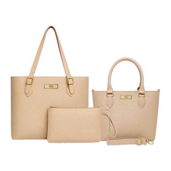 Kit Bolsas Grande + Bau + Carteira Feminina Willibags . Imagem de Kit Bolsas Grande + Bau + Carteira Feminina Willibags .