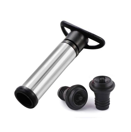 Kit Bomba A Vácuo Tampa Garrafa Para Vinhos Com 2 Rolhas Menor preço em Kit Bomba A Vácuo Tampa Garrafa Para Vinhos Com 2 Rolhas