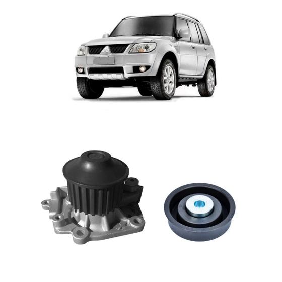 Imagem de Kit Bomba D'água Pajero Tr4 2013 2014 2015 Polia Alternador