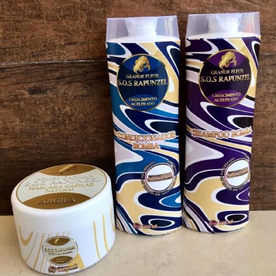 Imagem de Kit bomba de crescimento grande fleur - sos rapunzel