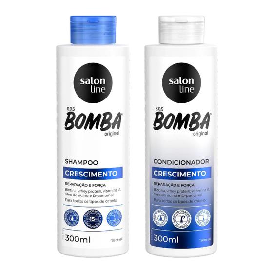 Imagem de Kit Bomba Sampoo + Condicionador 300mL - Salon Line