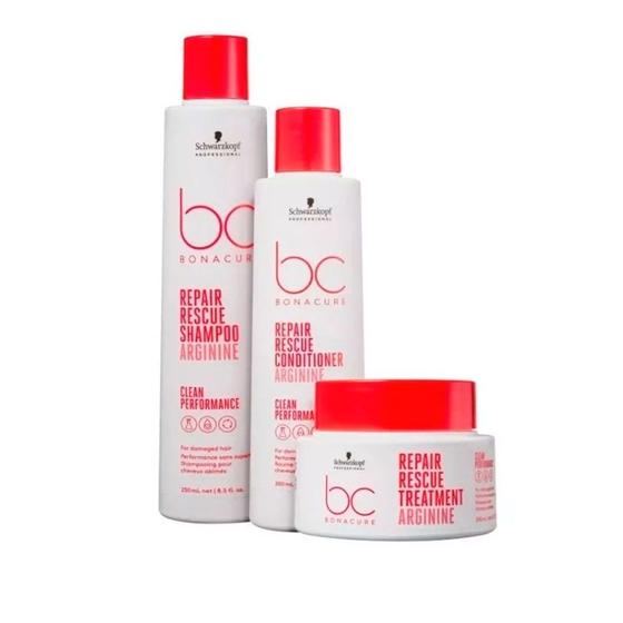 Imagem de Kit Bonacure Schwarzkopf Repair - Condicionador + Máscara + Shampoo