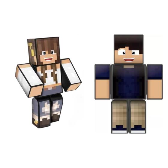 Imagem de Kit Boneco articulado MarceloDRV e DudaBerud 25 CM Algazarra