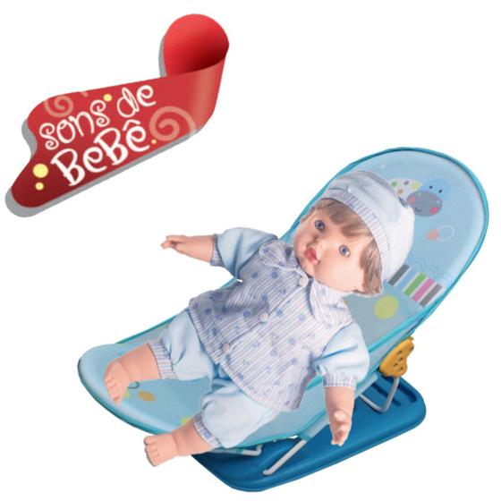 Imagem de Kit Boneco Joao Pedro de Pijama p/ Dormir na Cadeirinha