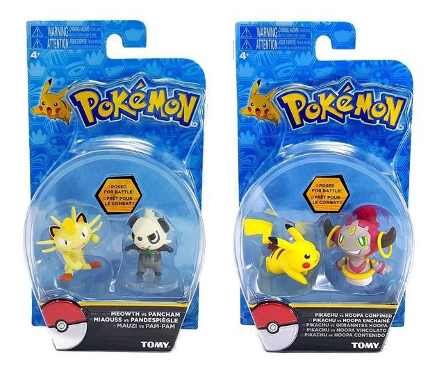 Imagem de Kit Boneco Pokémon: Pikachu + Meowth + Hoopa + Pancham - Tomy