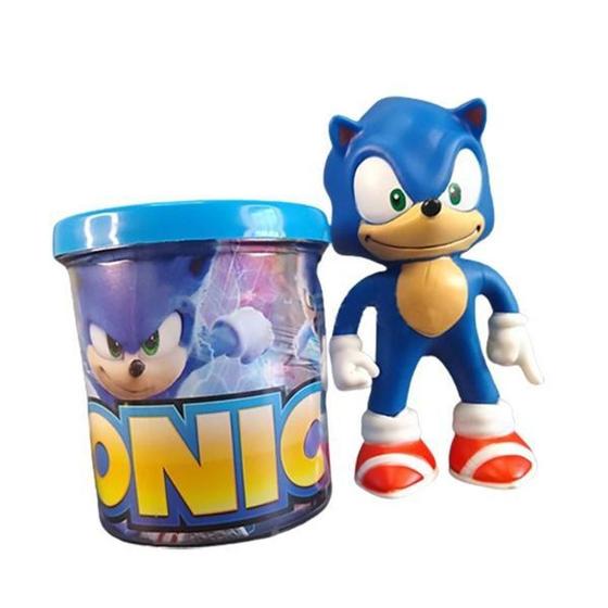 Imagem de Kit Boneco Sonic Azul Articulado 15Cm + Caneca 350Ml Nº10