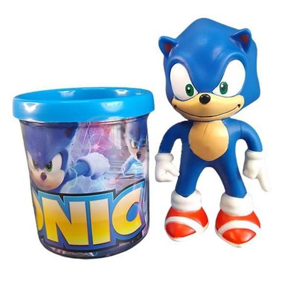 Imagem de Kit Boneco Sonic Azul Articulado 15Cm + Caneca 350Ml Nº4