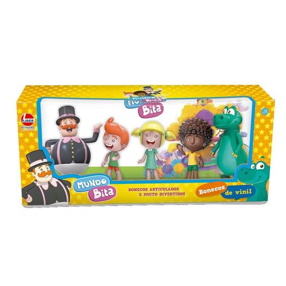 Imagem de Kit bonecos em  vinil familia mundo bita com 5 personagens 
