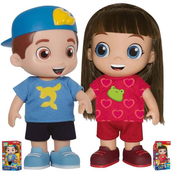 Kit Bonecos Luccas Neto e Gi Irmãos Neto Youtubers - Rosita - Boneco ...