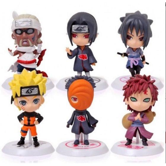 Kit Bonecos Naruto Anime 6 peças Menor preço em Kit Bonecos Naruto Anime 6 peças