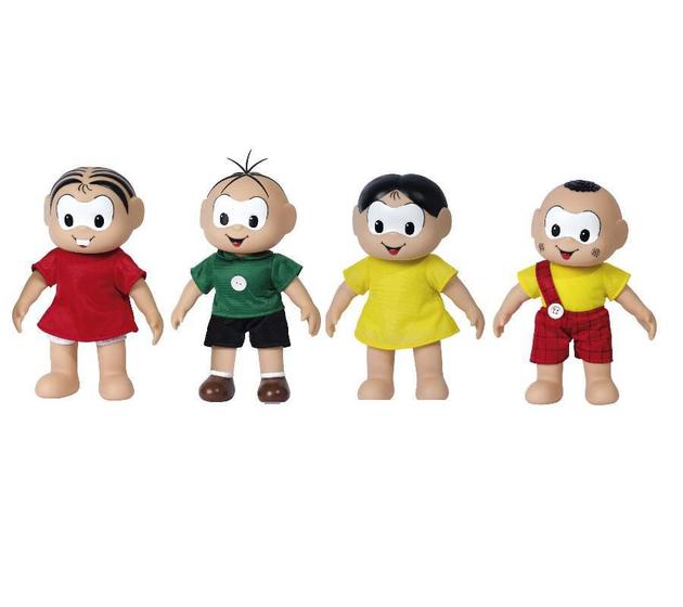 Kit Bonecos Turma Da Monica - Classico - 4 Peças - Baby Brink E ...