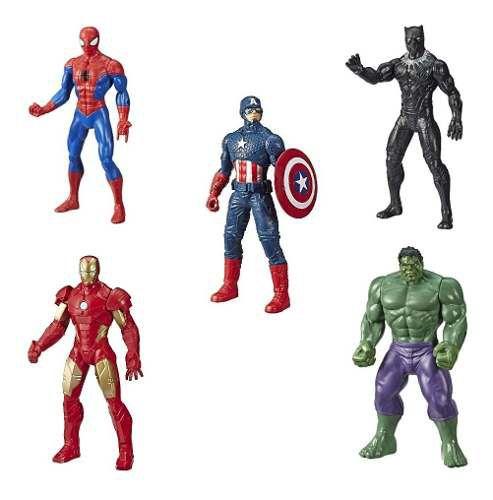 Kit Bonecos Vingadores Marvel 25cm Original - Hasbro E5556 - Bonecos ...