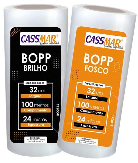 Imagem de Kit Bopp Brilho + Fosco A3 32cm X 100m Cassmar 02un