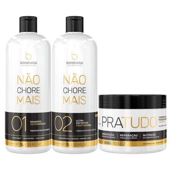 Imagem de Kit Borabella Não Chore Mais 2x1L + Máscara Pra Tudo 300g