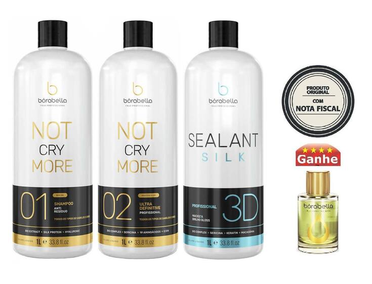 Kit Lissage Sans Formol Borabella - Protéine De Soie + Shampoing Clarifiant - 2x500ml