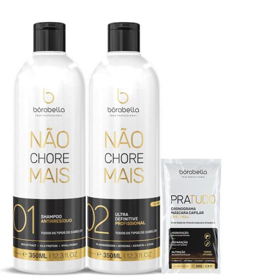 Imagem de Kit Borabella Progressiva Not Cry More Sem Formol - 350ml