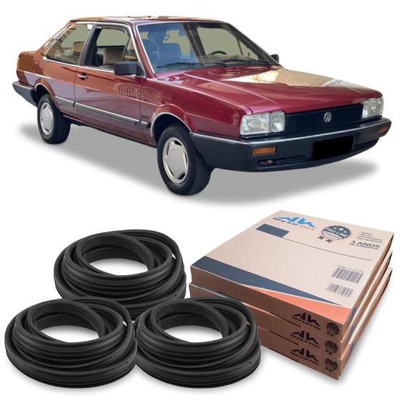 Imagem de Kit Borracha 2 Portas E Porta Malas VW Santana 1984 Até 1991