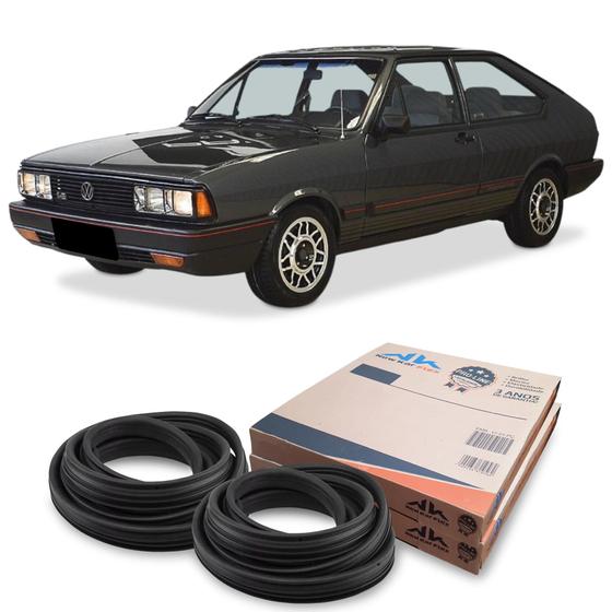 Imagem de Kit Borracha 2 Portas Guarnição VW Passat 1984 Até 1988