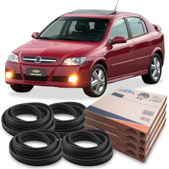 Imagem de Kit Borracha 4 Portas Guarnição Com Aba Chevrolet Astra