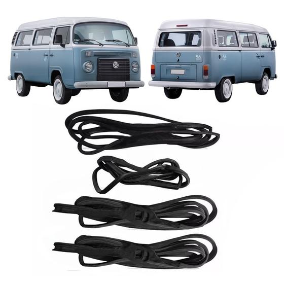 Imagem de Kit Borracha Porta Diant Correr Traseira Kombi 1997 À 2013