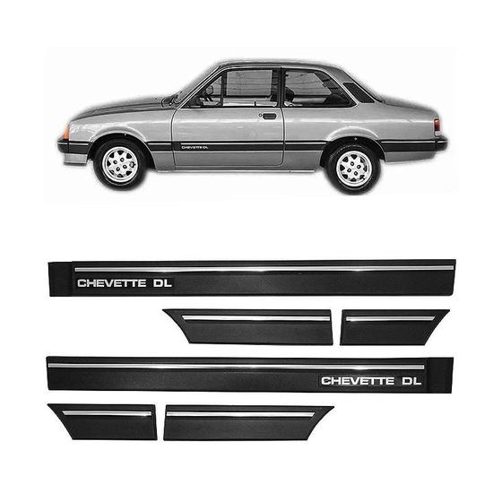 Imagem de Kit Borrachão Friso Lateral GM Chevette DL 2 Portas 1987/...