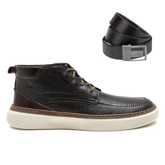 Imagem de Kit Bota Democrata Denim Clash Masculino + Cinto