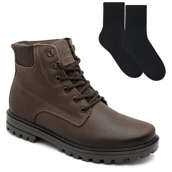 Imagem de Kit Bota Pegada Jungle Masculina + Par de Meia