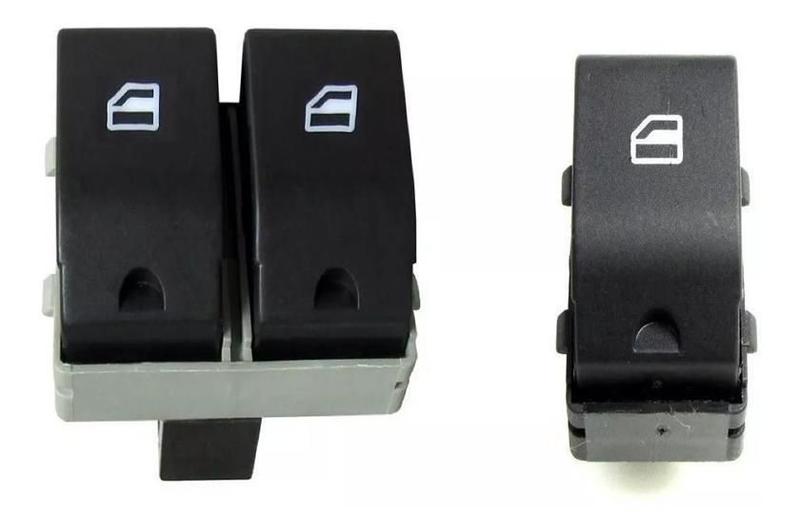 Imagem de Kit Botão Vidro Elétrico Vw Fox 2003 A 2018 Duplo E Simples