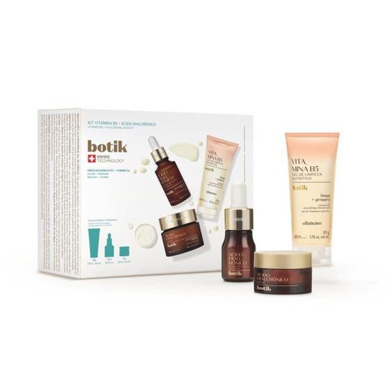 Kit Botik Ácido Hialurônico + Vitamina B5 (3 itens) - OBoticario Menor preço em Kit Botik Ácido Hialurônico + Vitamina B5 (3 itens) - OBoticario