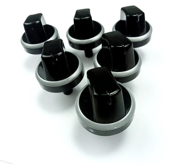 Imagem de Kit botões manipulos para fogão atlas fastcook 5 bocas