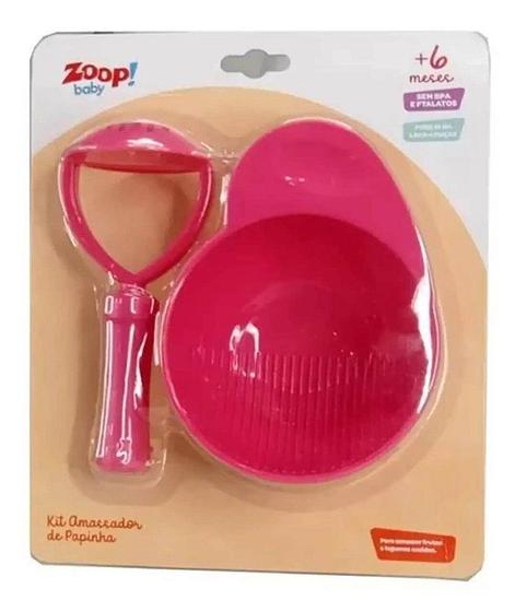 Imagem de Kit Bowl Com Amassador Rosa ZP00887 Zoop Toys