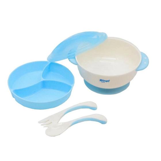Imagem de Kit bowl com tampa azul- zoop