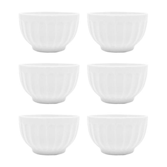 Imagem de Kit Bowls De Porcelana Tigela Para Sopa E Caldo 6un Canelada