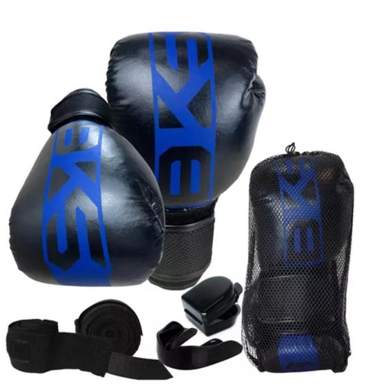 Imagem de Kit Boxe Bks Luva Bandagem Bucal Feminino Profissional