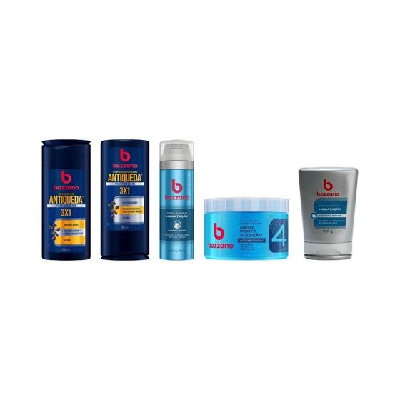 Imagem de Kit Bozzano Com 5 Itens Para Cabelos E Barba