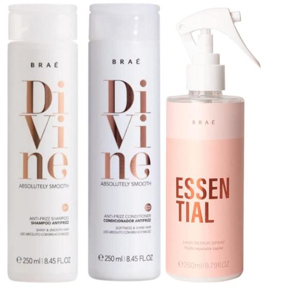 Imagem de Kit BRAÉ Divine Anti Frizz Trio (3 Produtos)
