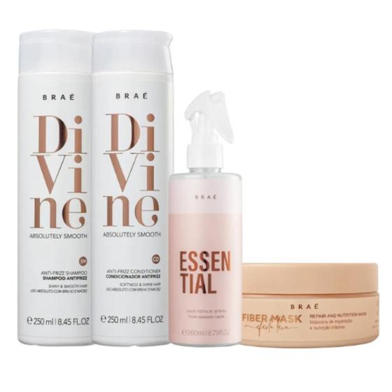 Imagem de Kit Braé Divine Fiber Essential Repair (4 Produtos)