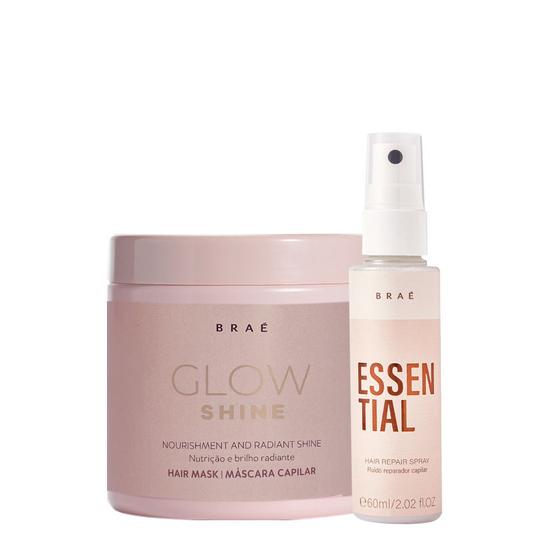 Imagem de Kit Braé Glow Shine Máscara e Mini Essential (2 Produtos)