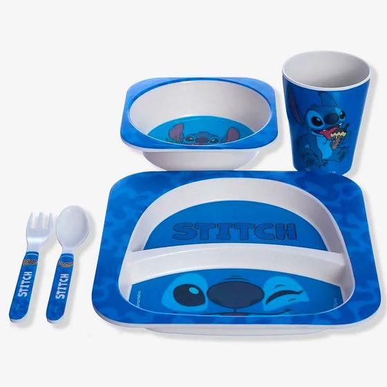 Imagem de Kit Breakfast Infantil Prato Bowl e Copo Stitch Disney 10025740 - ZonaCriativa